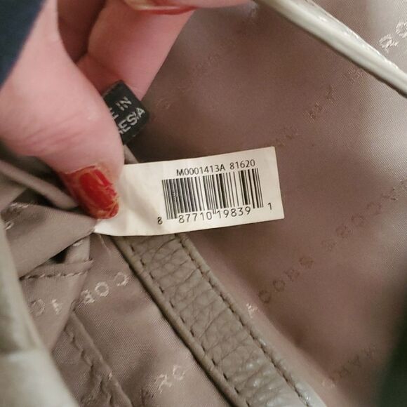 Marc By Marc Jacobs Classic‎ Q Isabelle Cement Leather Cross Body Bag Purse - Picture 8 of 10